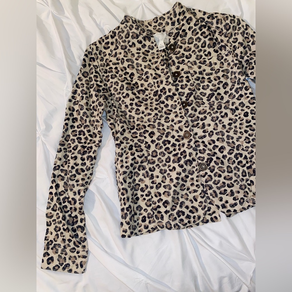 SOLD Nwt Nordstrom Caslon Leopard Blazer Size XS